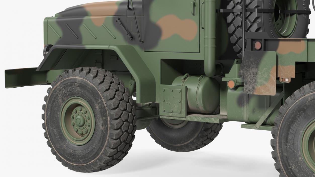 M939 Military Wrecker Green Rigged 3D model