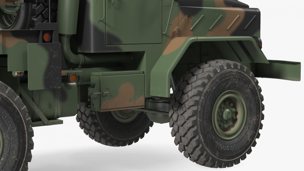 M939 Military Wrecker Green Rigged 3D model