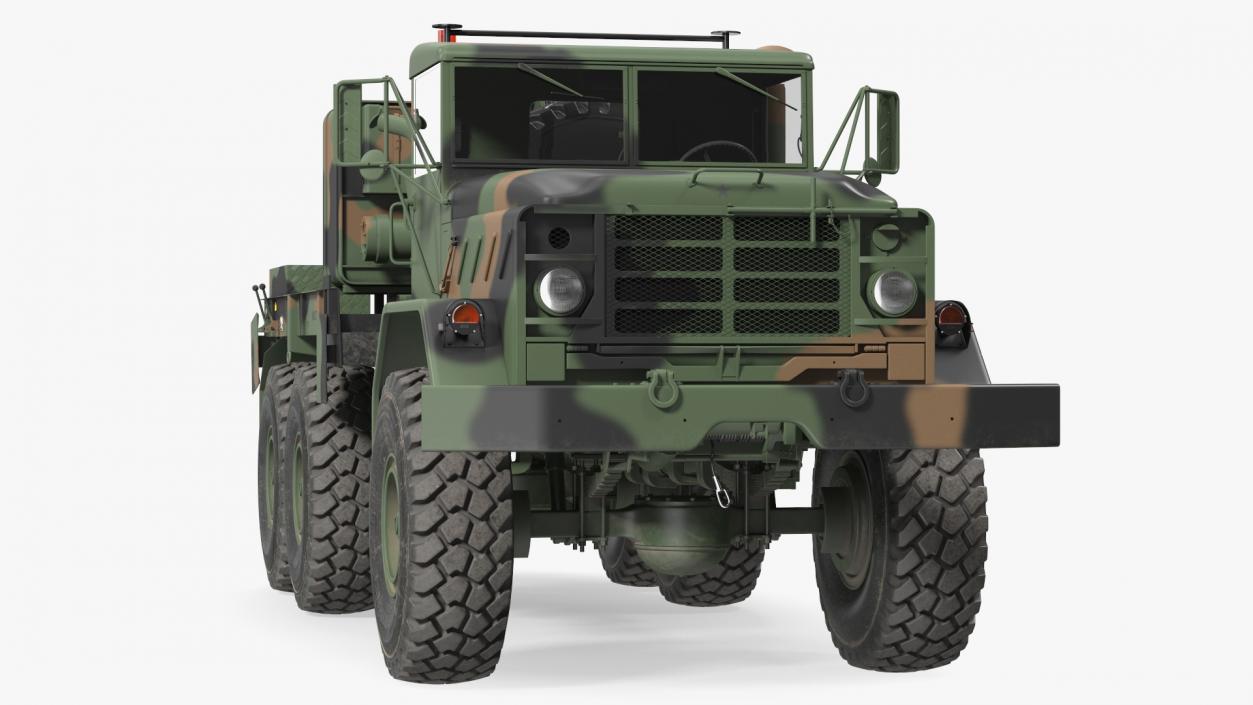 M939 Military Wrecker Green Rigged 3D model