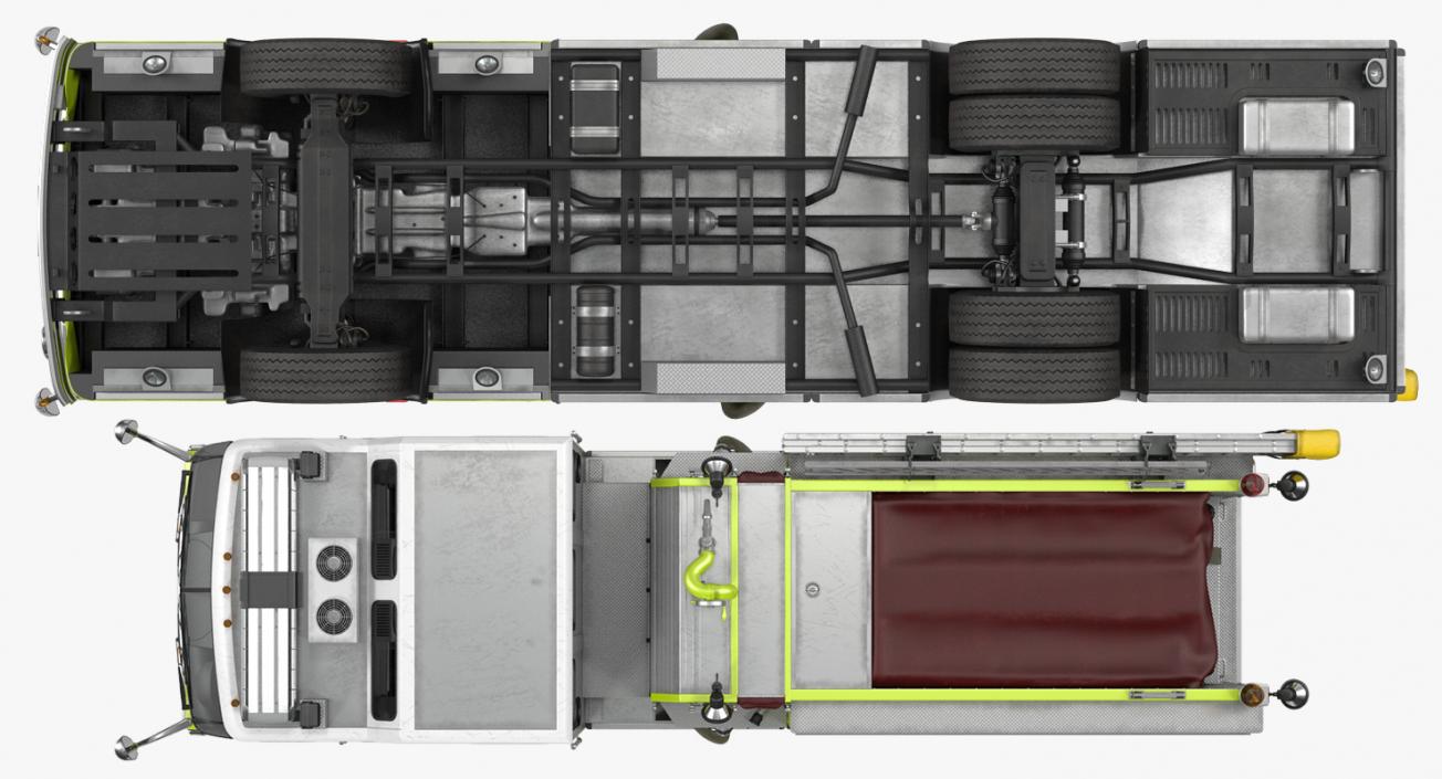 3D Fire Department E-One Quest Pumper Rigged