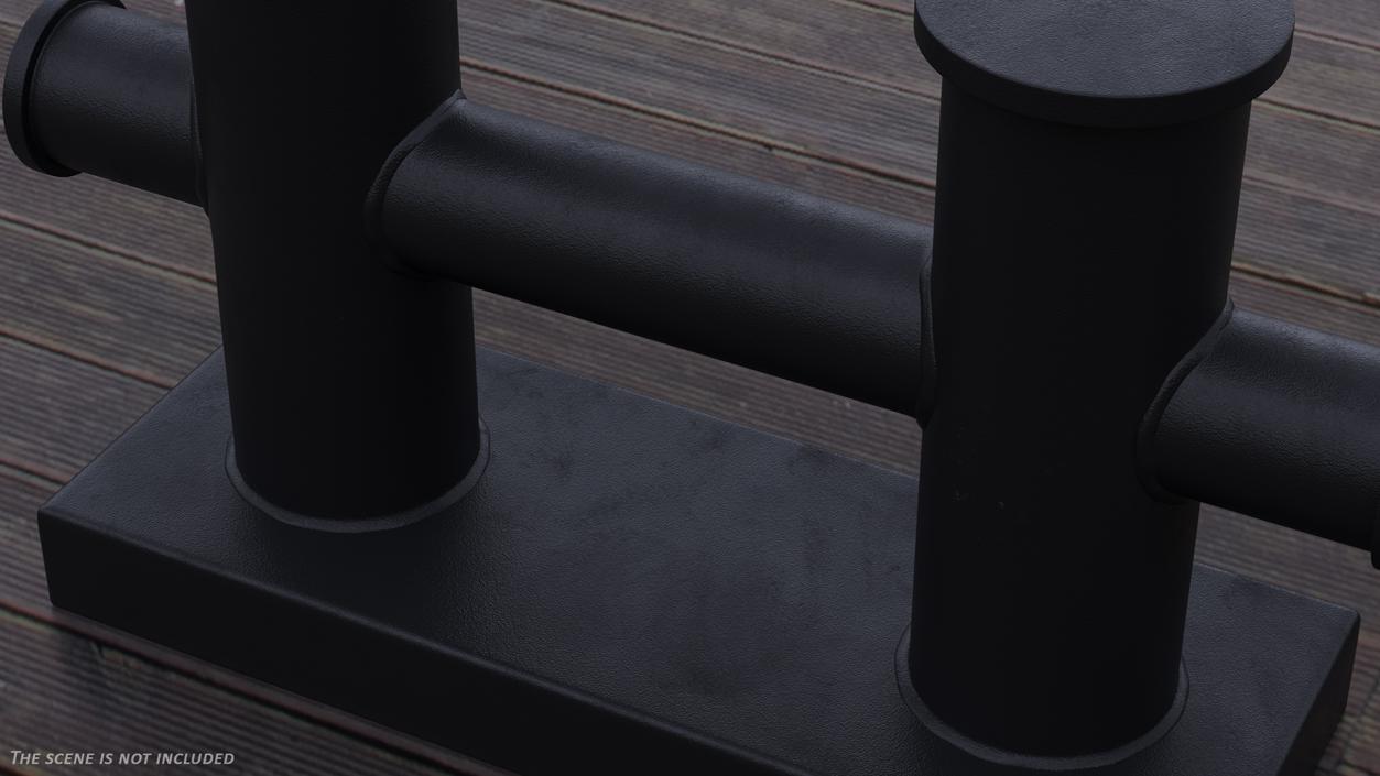 Mooring Bollard Double 3D