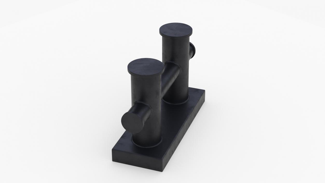 Mooring Bollard Double 3D