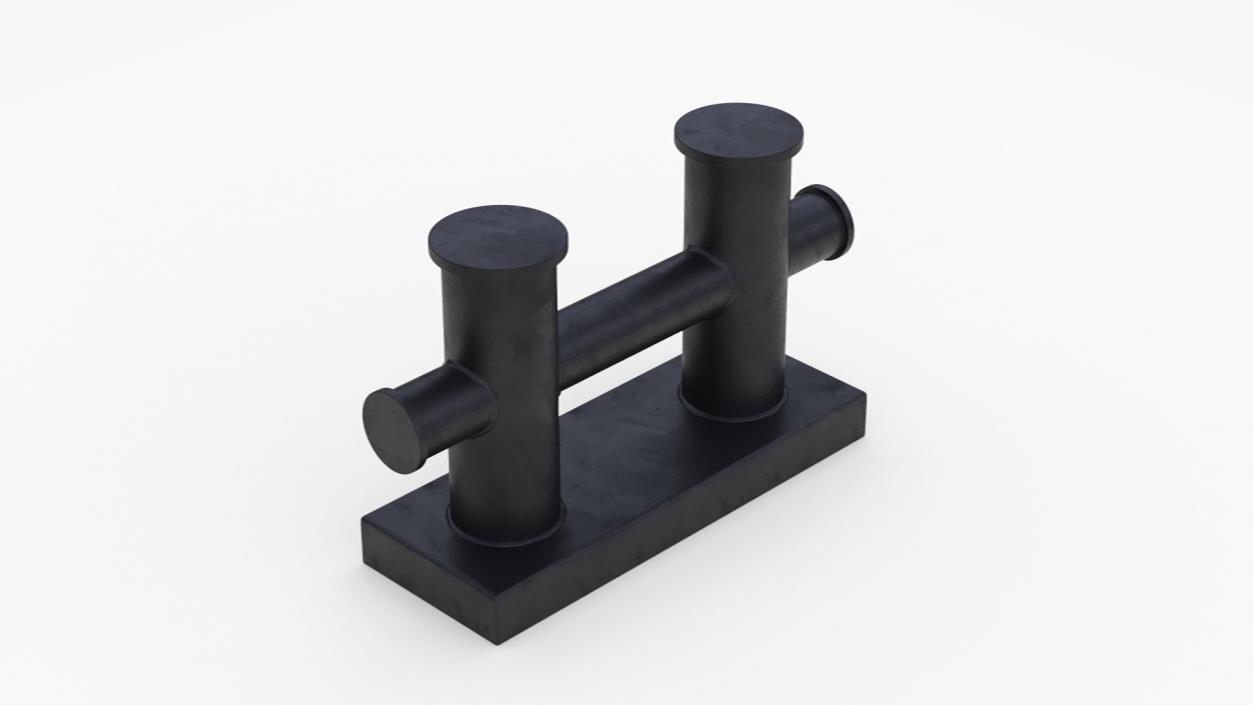 Mooring Bollard Double 3D