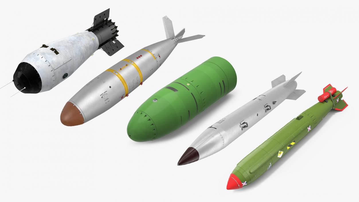 3D Nuclear Bombs Collection 3