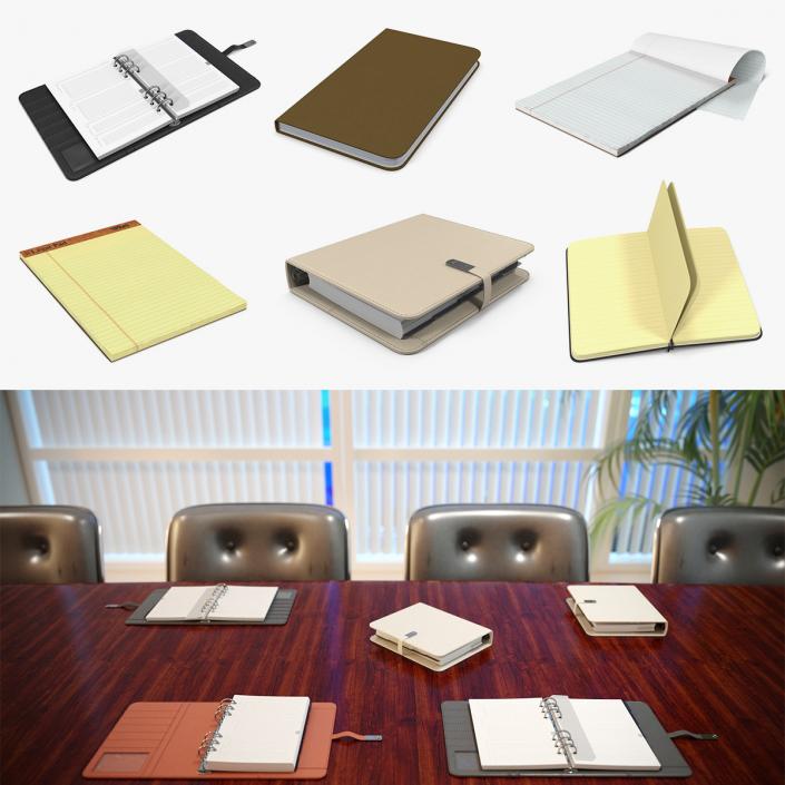 Writing Journals Collection 3D