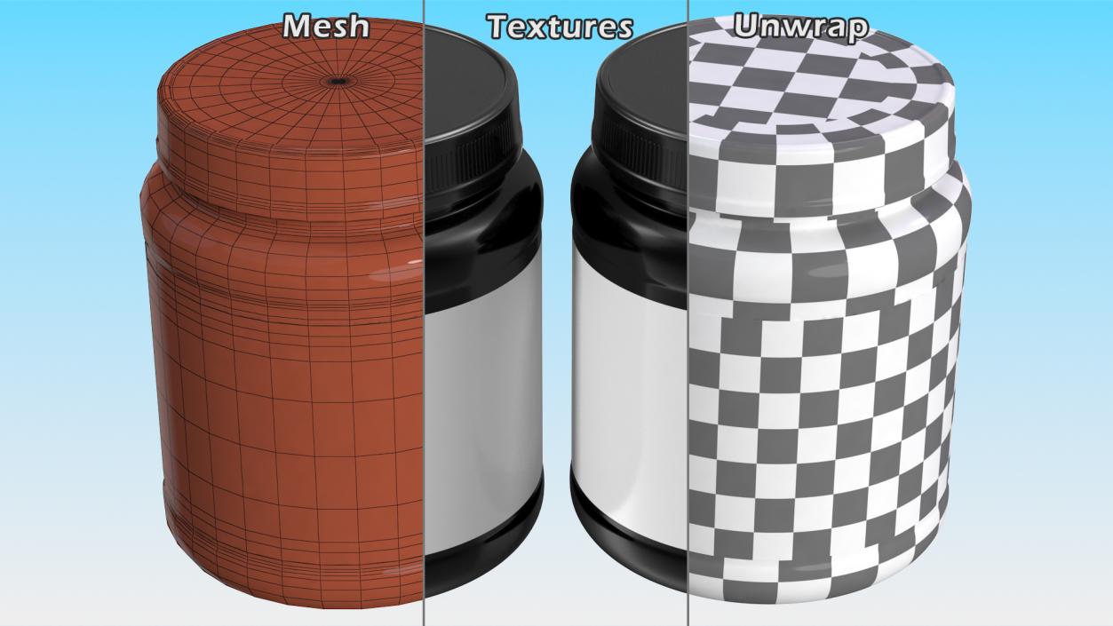 Empty Pill Bottles Collection 3D model