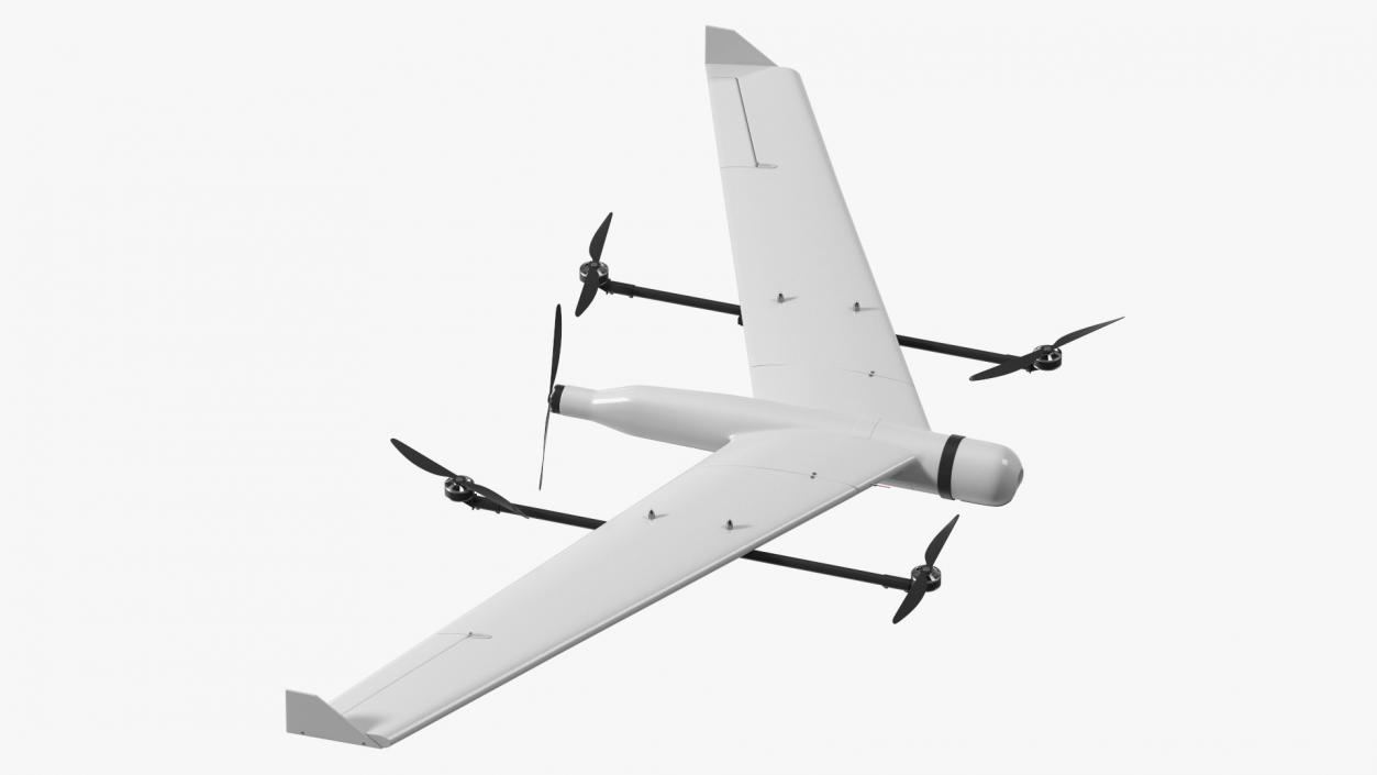 ZALA VTOL Unmanned Aerial Vehicle Rigged for Maya 3D model