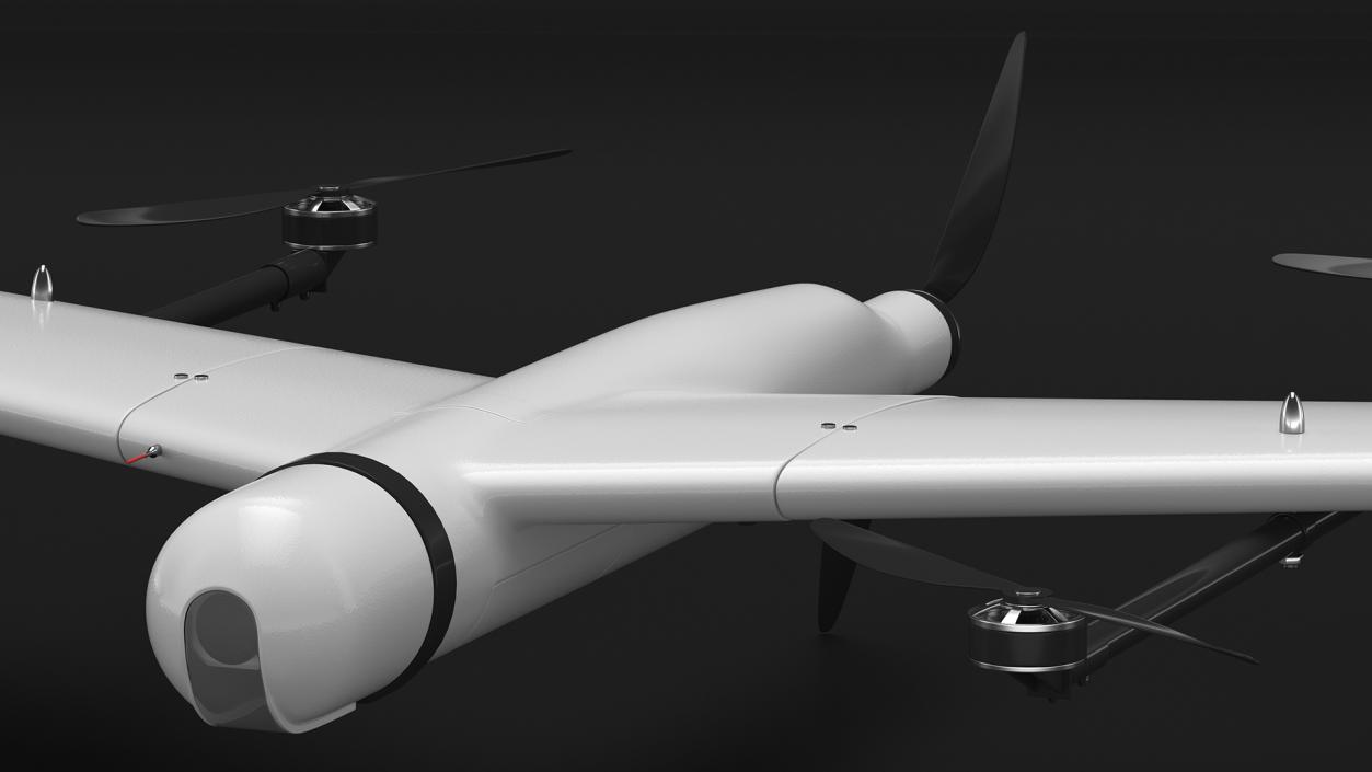 ZALA VTOL Unmanned Aerial Vehicle Rigged for Maya 3D model