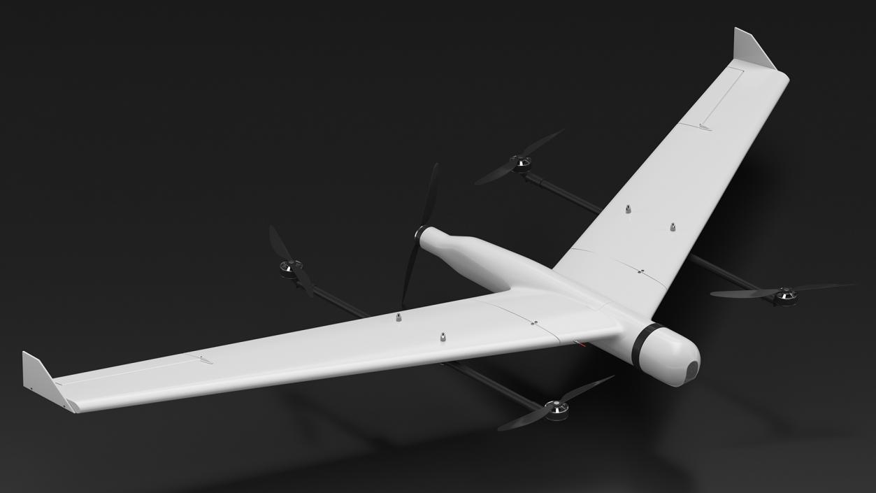 ZALA VTOL Unmanned Aerial Vehicle Rigged for Maya 3D model