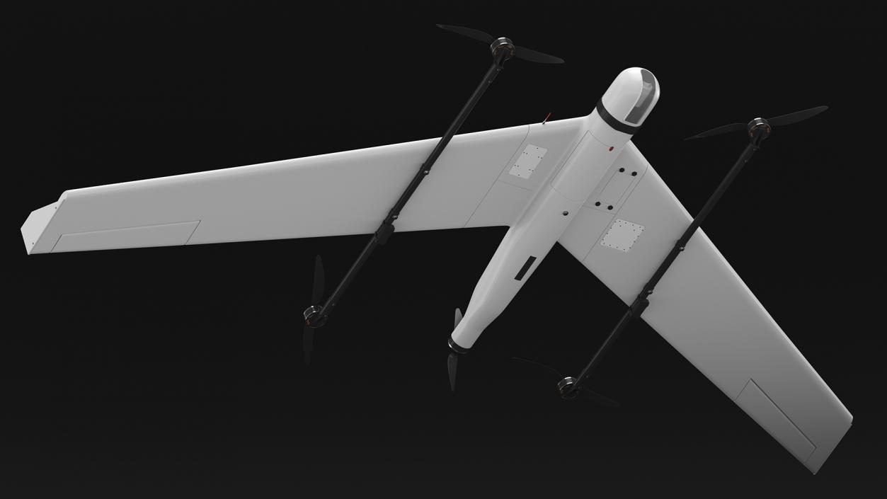 ZALA VTOL Unmanned Aerial Vehicle Rigged for Maya 3D model