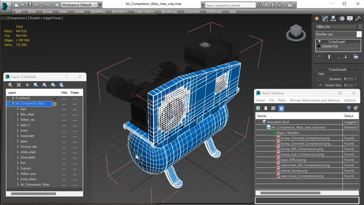 3D Air Compressor Abac 2