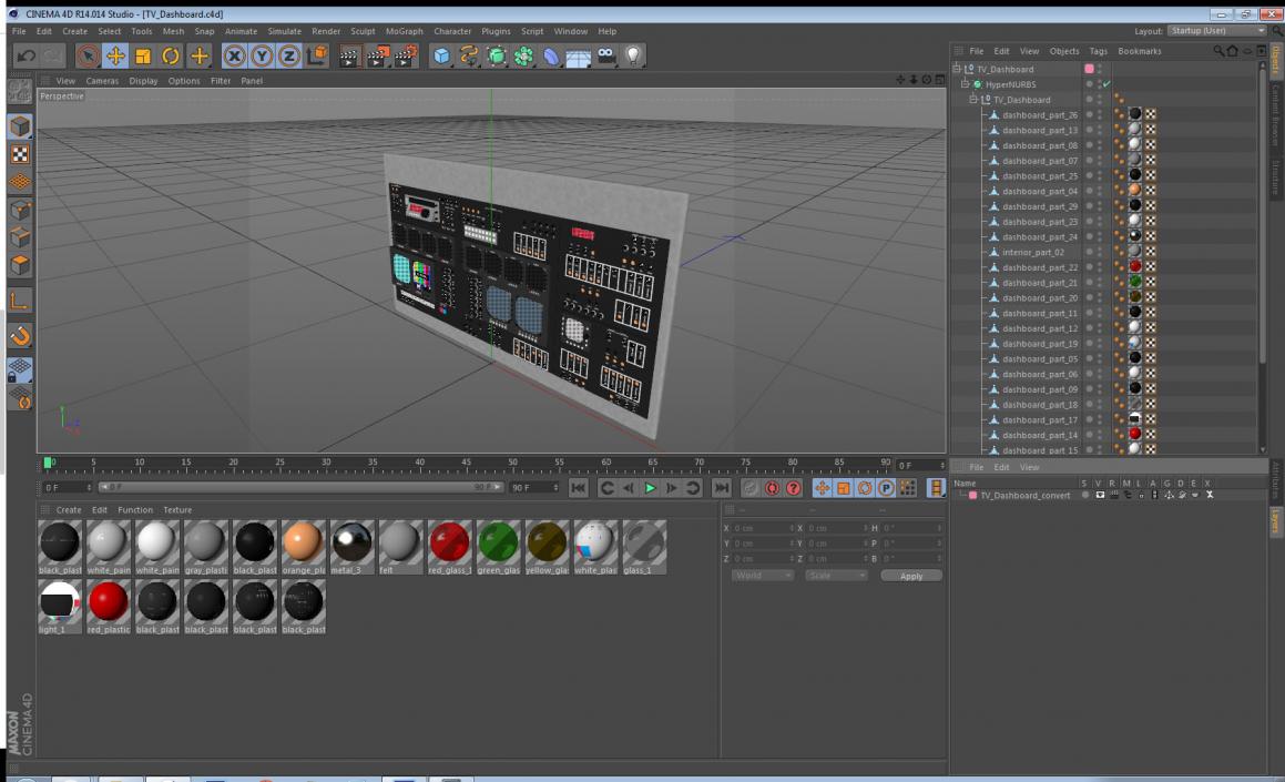 TV Dashboard 3D