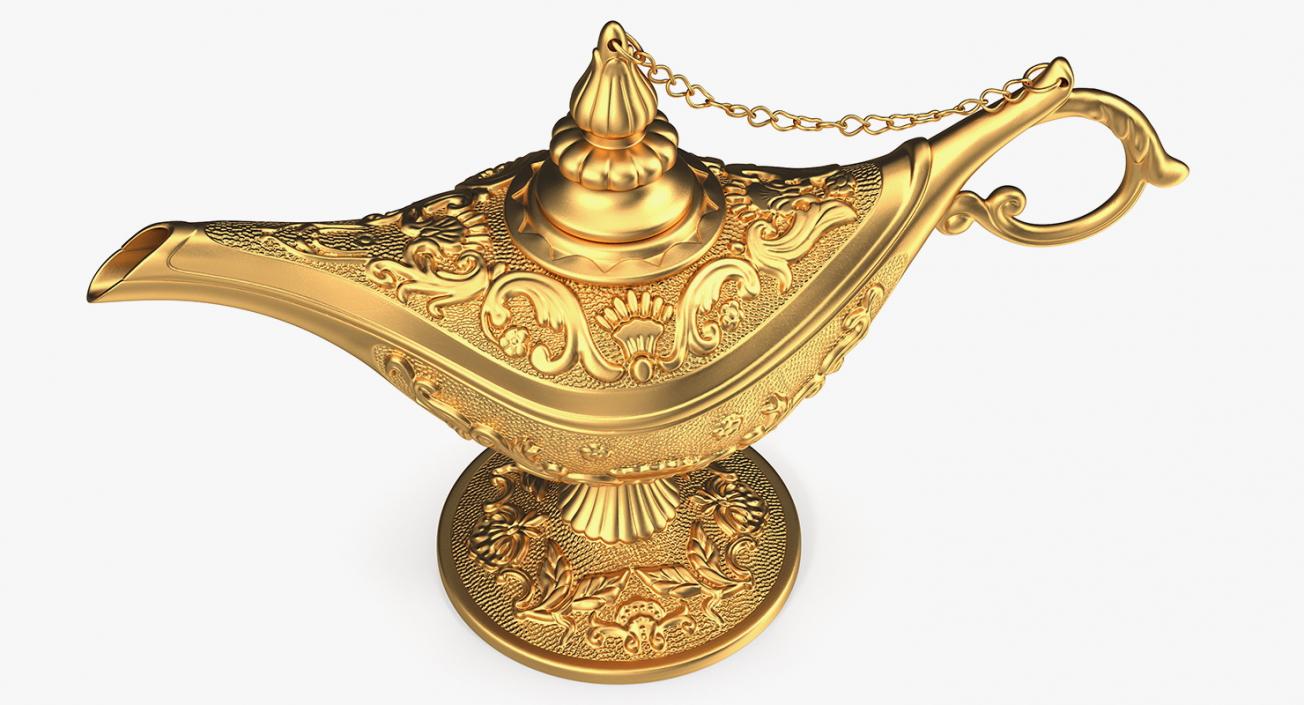 Golden Magic Lamp 3D