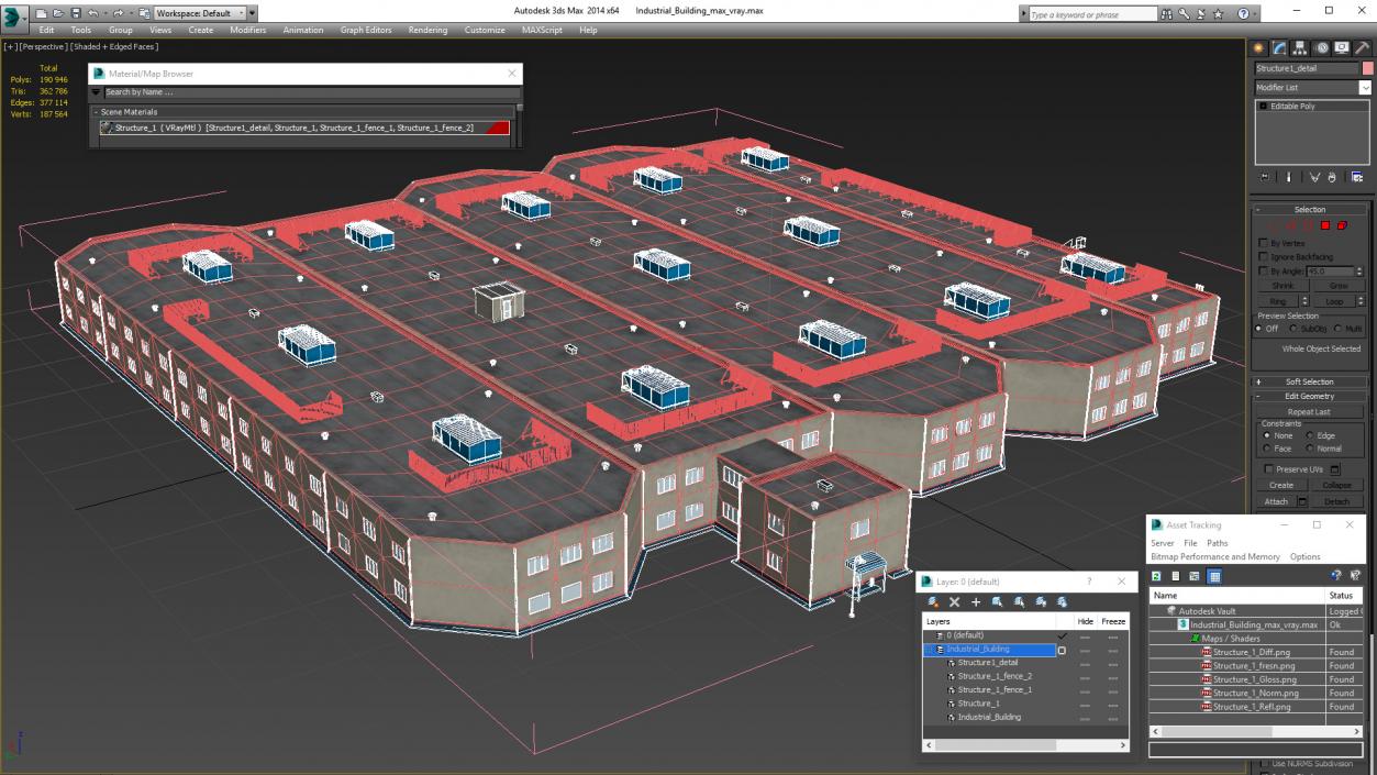 3D Industrial Building 2