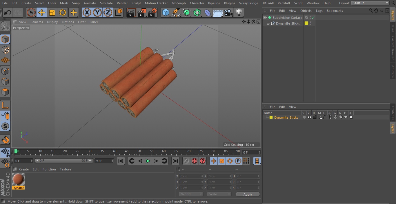 3D model Dynamite Sticks