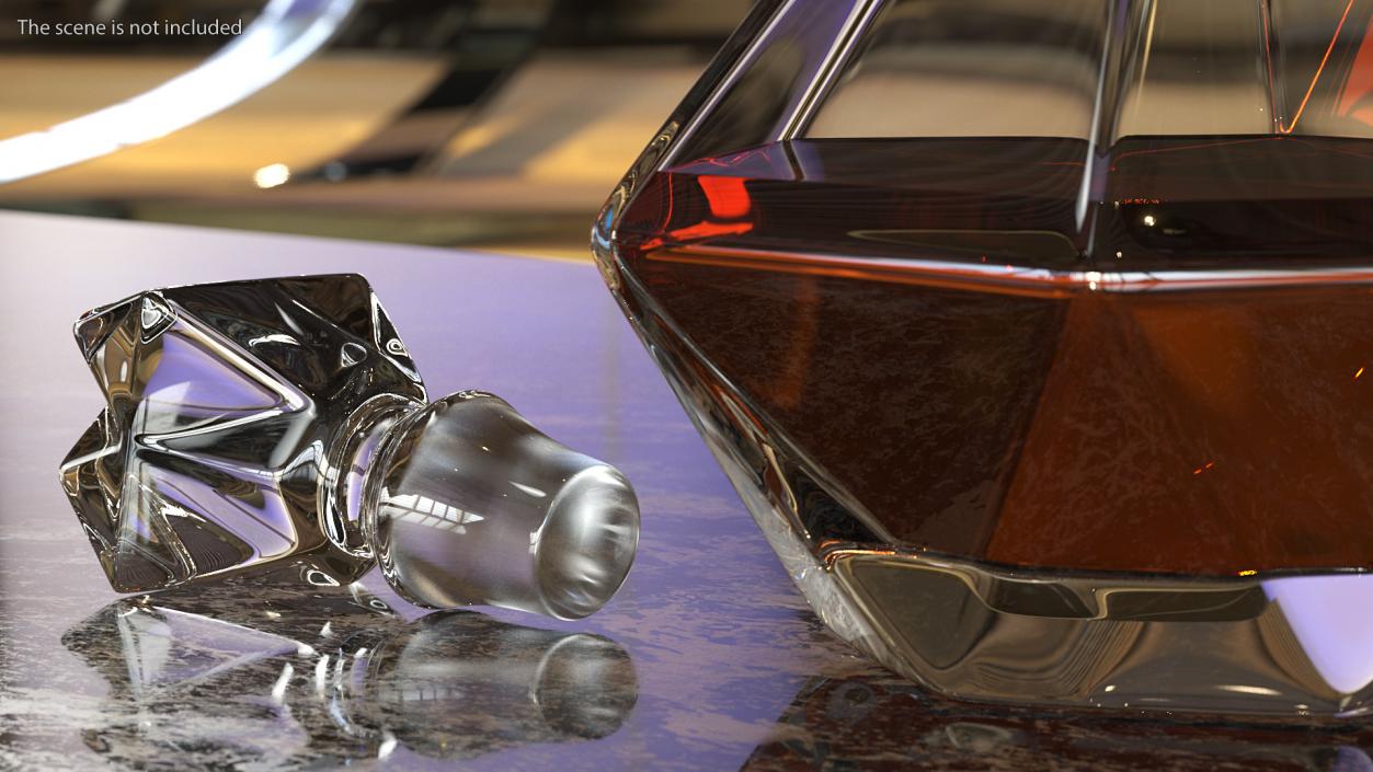 Glass Whiskey Decanter 3D