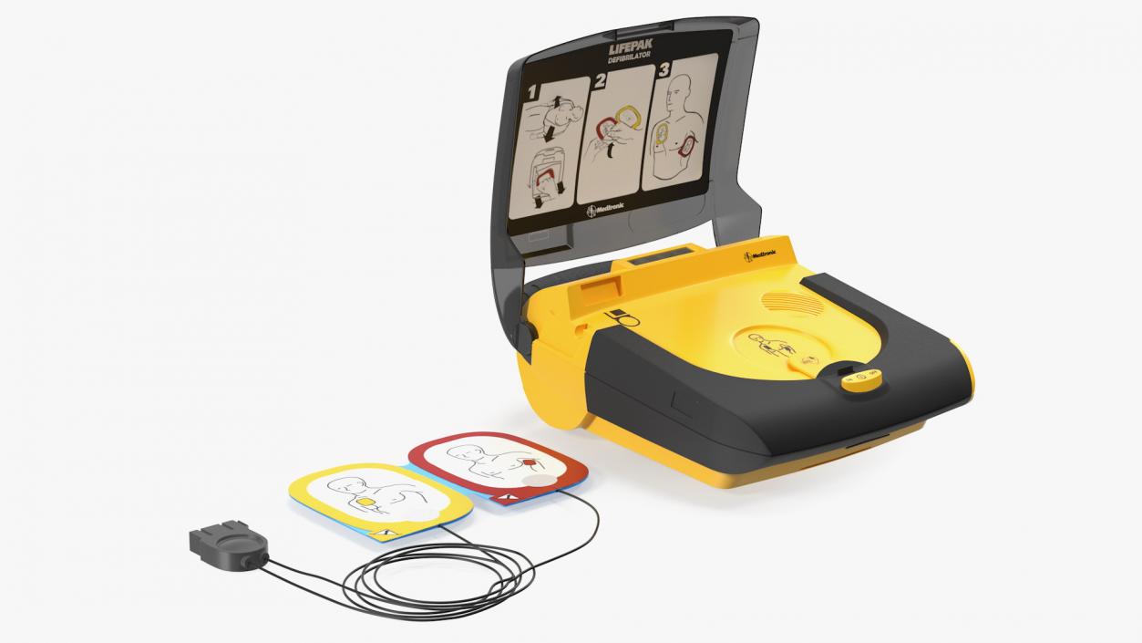 Physio Control Lifepak CR Plus AED 3D model