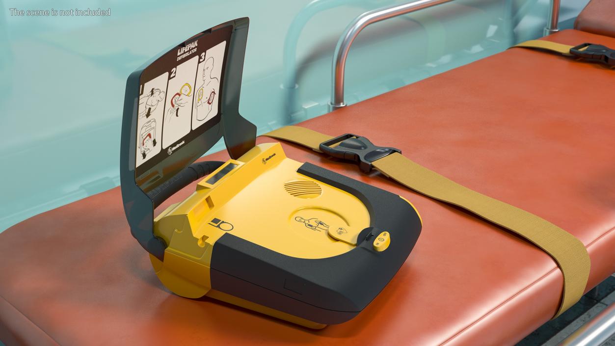 Physio Control Lifepak CR Plus AED 3D model