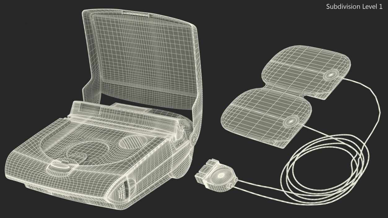 Physio Control Lifepak CR Plus AED 3D model