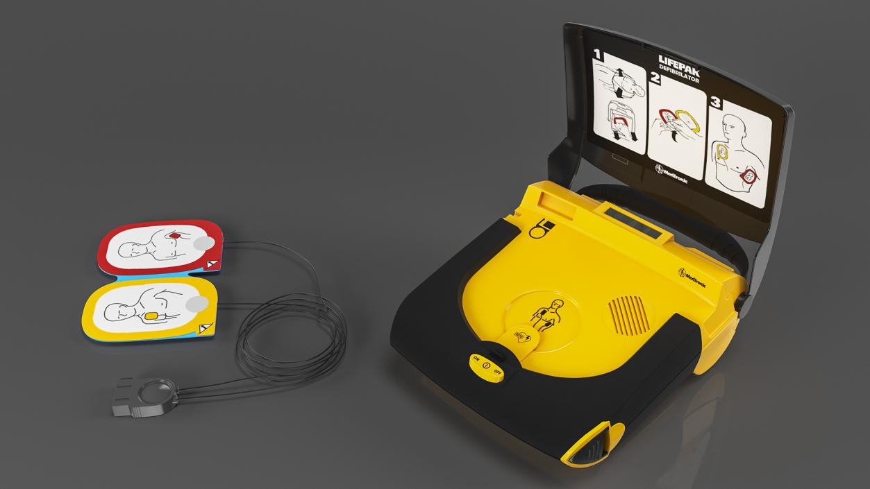 Physio Control Lifepak CR Plus AED 3D model