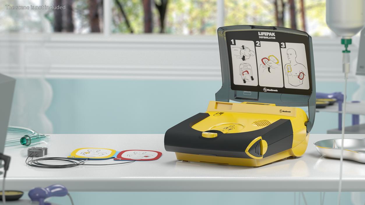 Physio Control Lifepak CR Plus AED 3D model