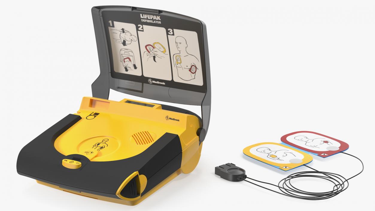 Physio Control Lifepak CR Plus AED 3D model