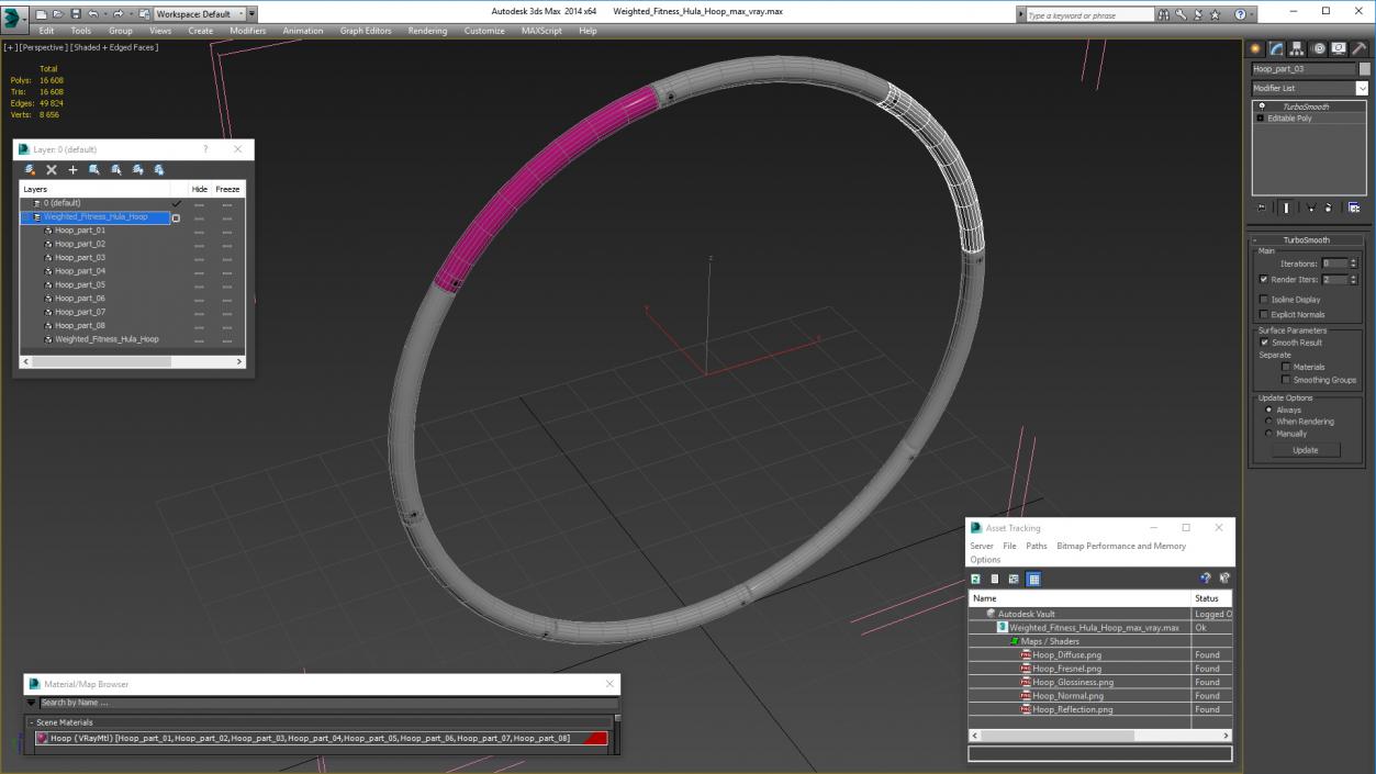 3D Weighted Fitness Hula Hoop