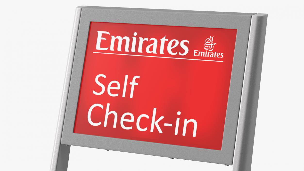 3D model Emirates Self Check In Machine