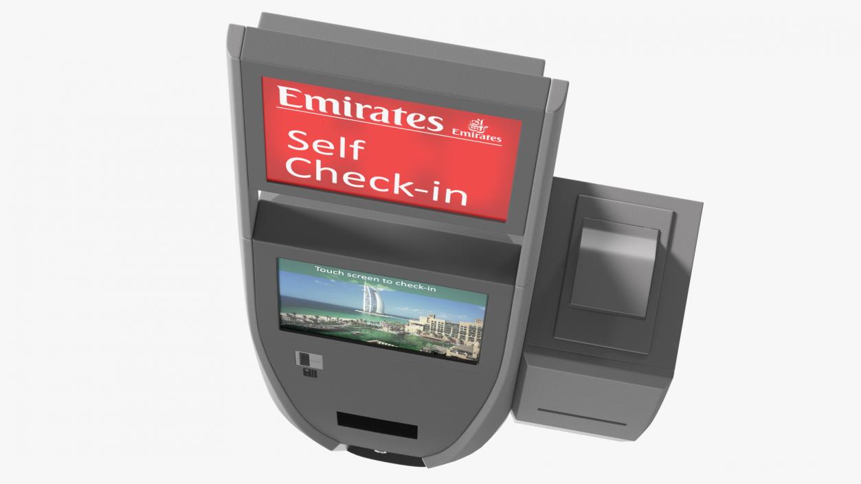 3D model Emirates Self Check In Machine