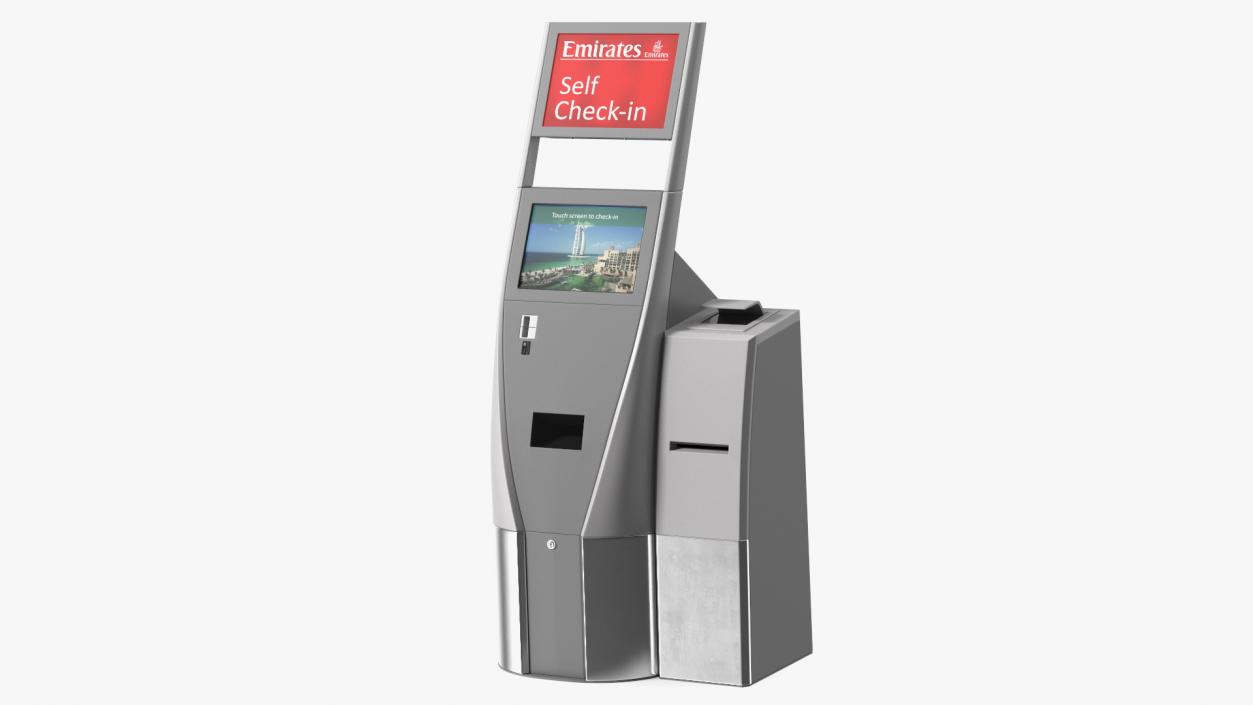 3D model Emirates Self Check In Machine