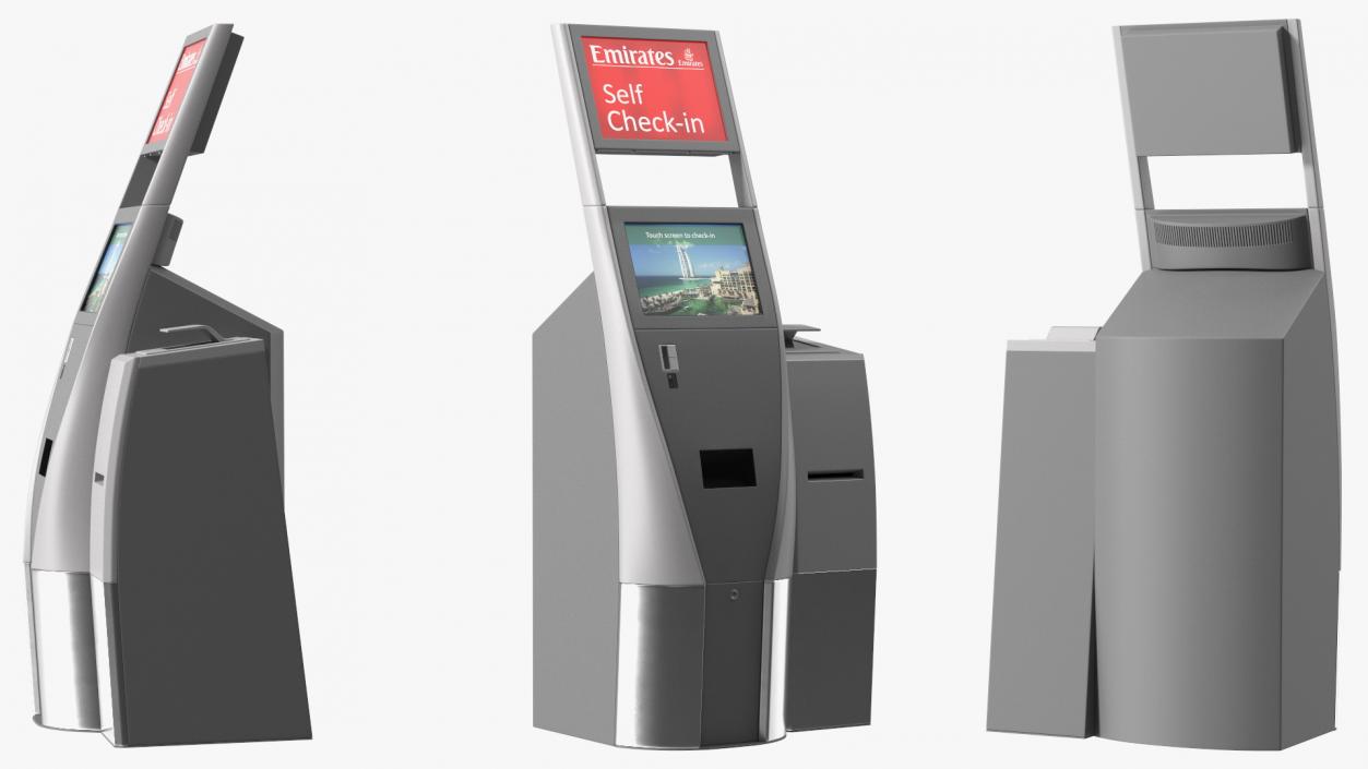 3D model Emirates Self Check In Machine