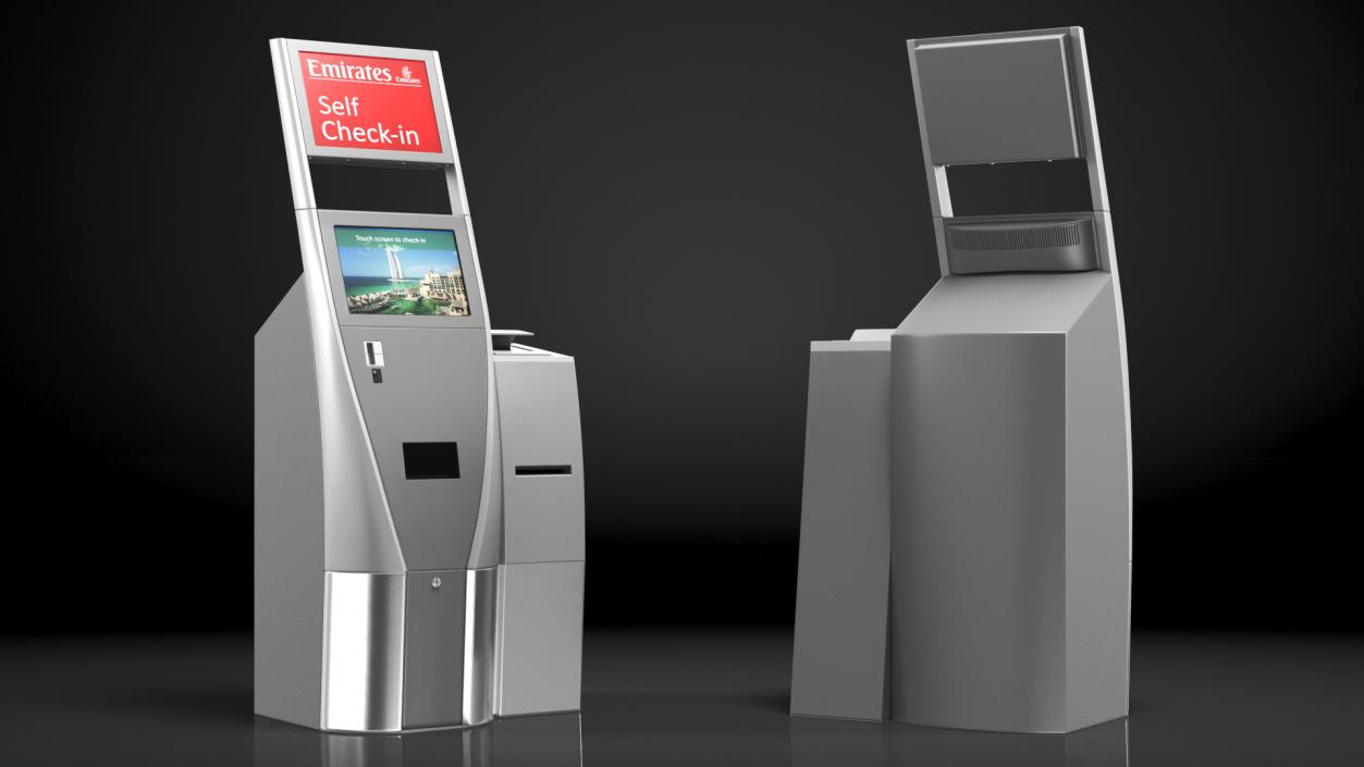 3D model Emirates Self Check In Machine