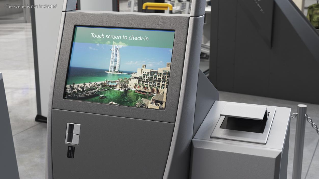 3D model Emirates Self Check In Machine