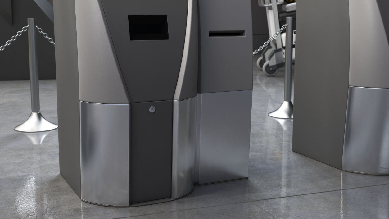 3D model Emirates Self Check In Machine