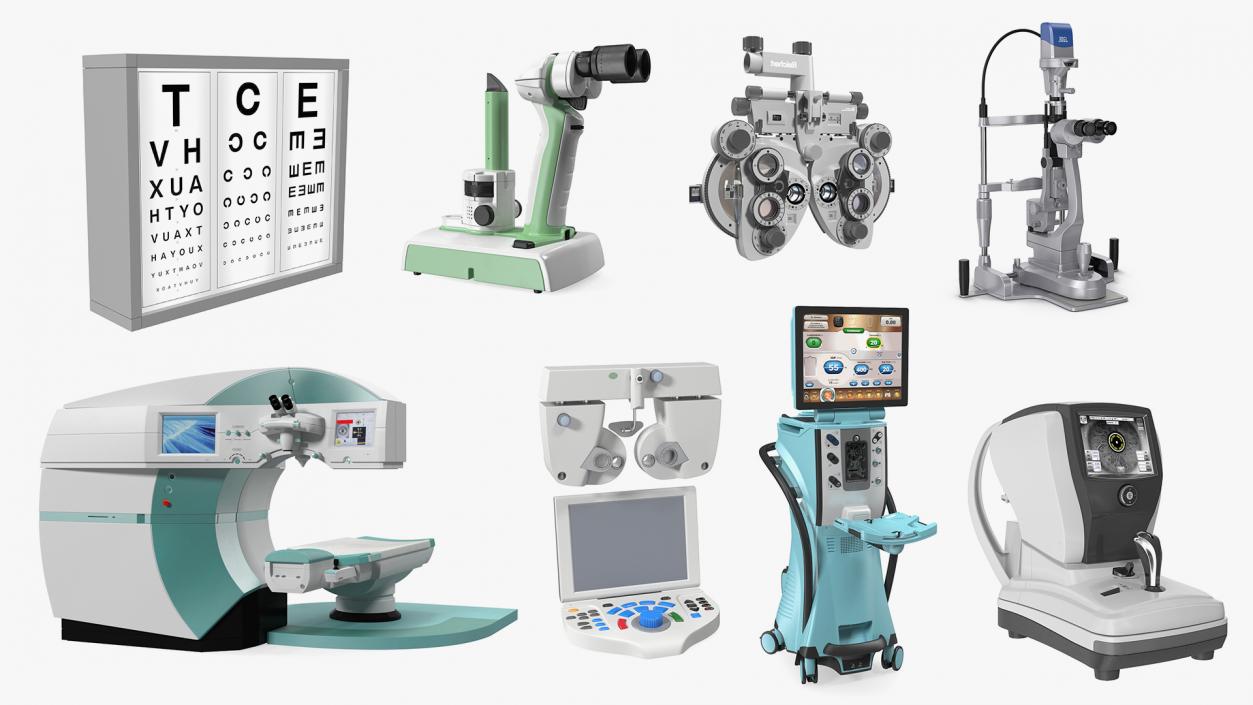 3D model Eye Diagnosis and Surgery Instruments Collection 5