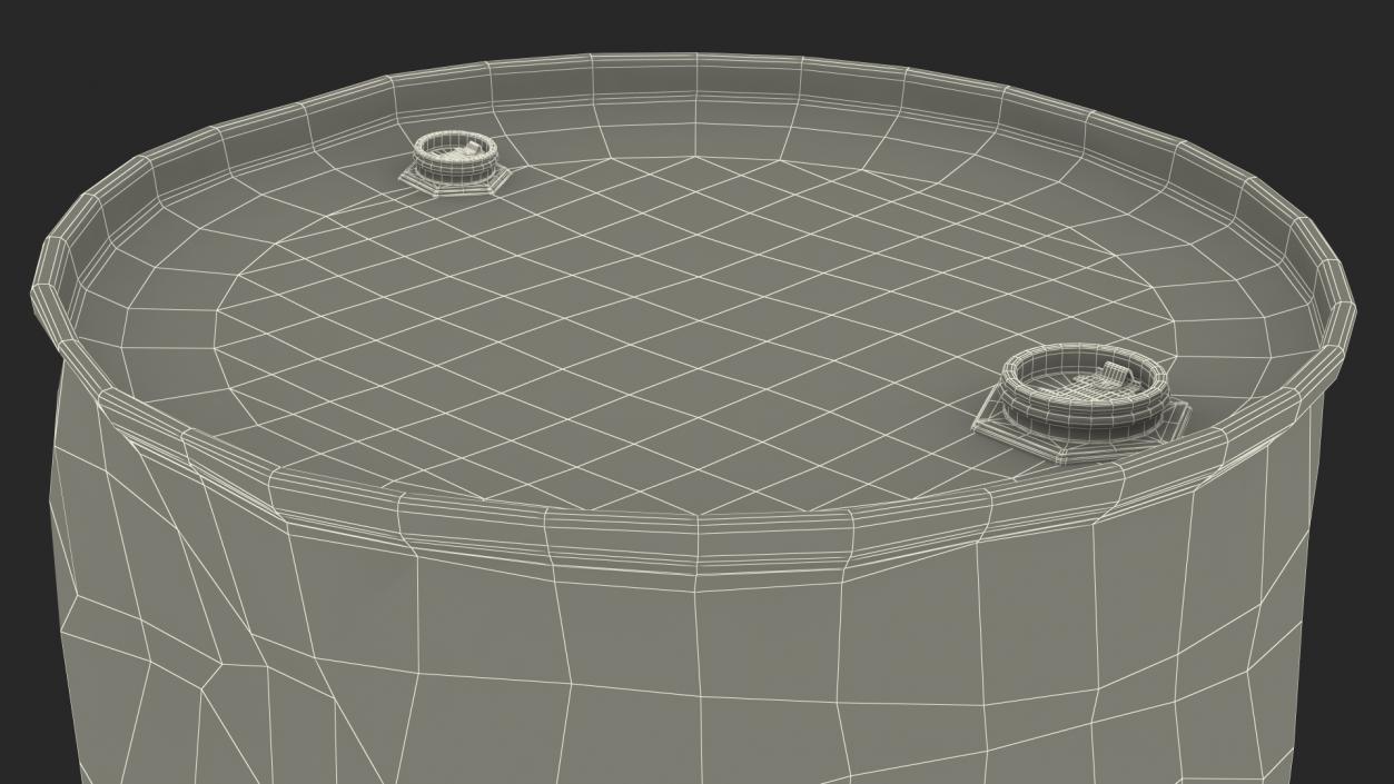 3D Old Radioactive Waste Barrel model