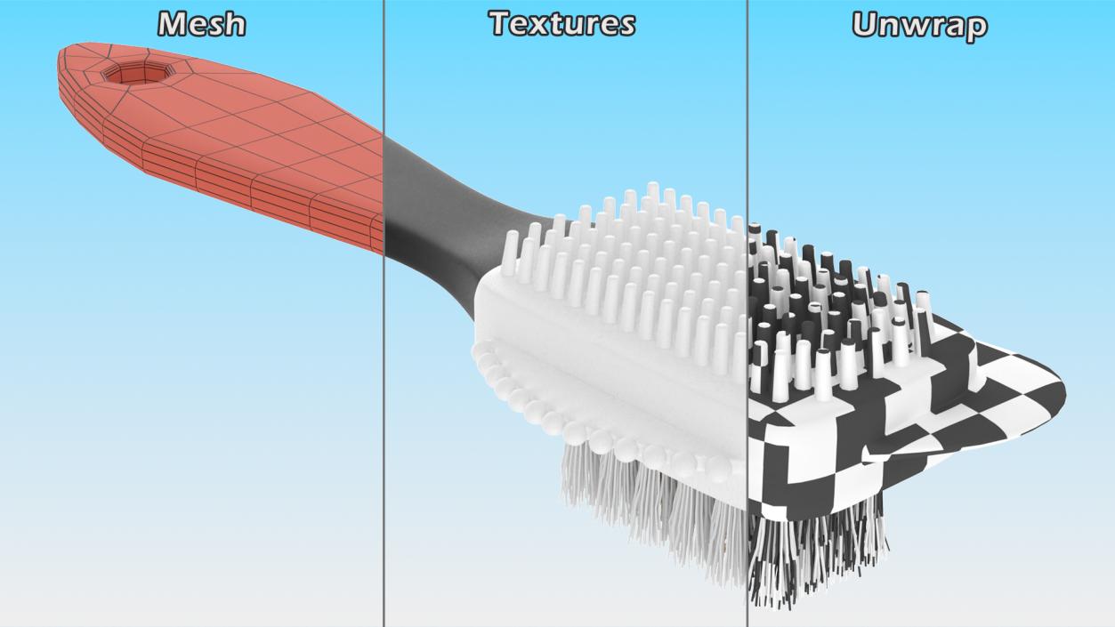 Shoe Cleaning Brushes Collection 3D