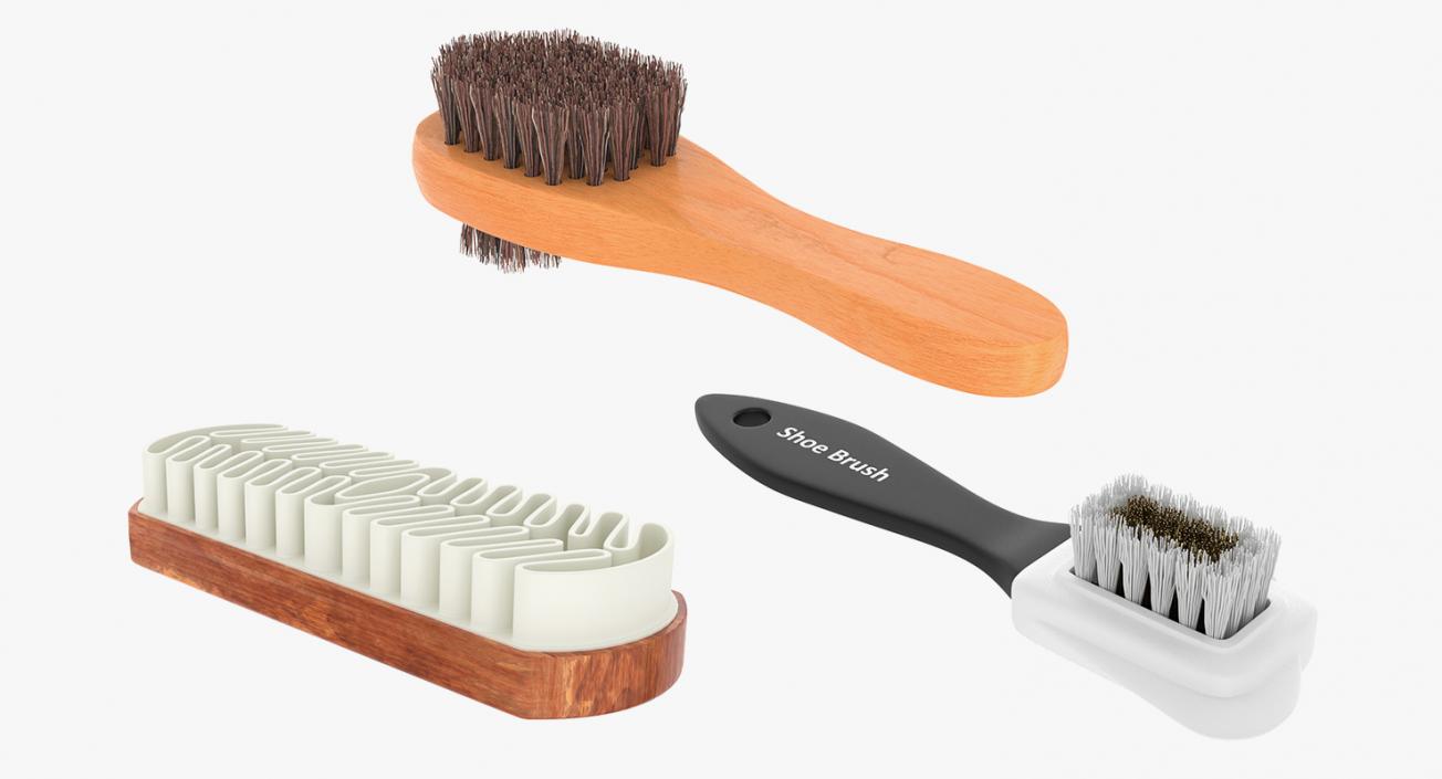 Shoe Cleaning Brushes Collection 3D