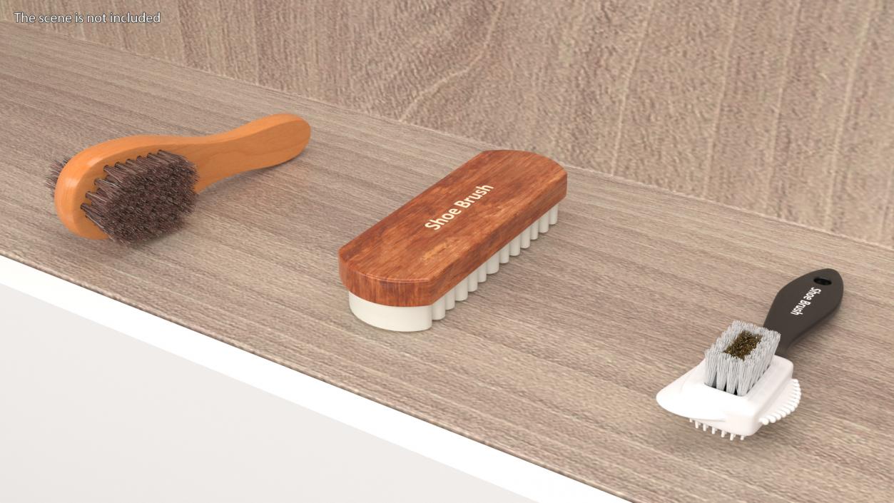 Shoe Cleaning Brushes Collection 3D