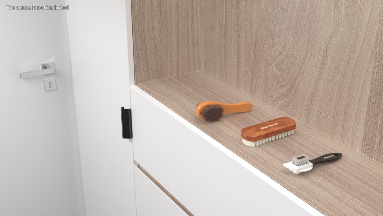 Shoe Cleaning Brushes Collection 3D