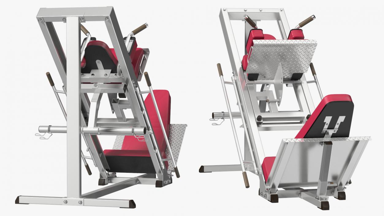 Linear 45 Degree Leg Press Machine 3D model