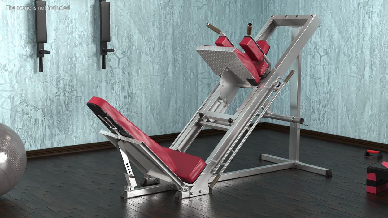 Linear 45 Degree Leg Press Machine 3D model