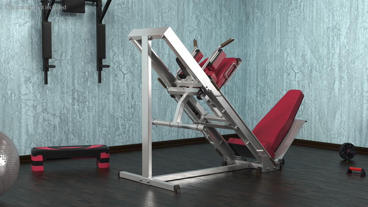 Linear 45 Degree Leg Press Machine 3D model