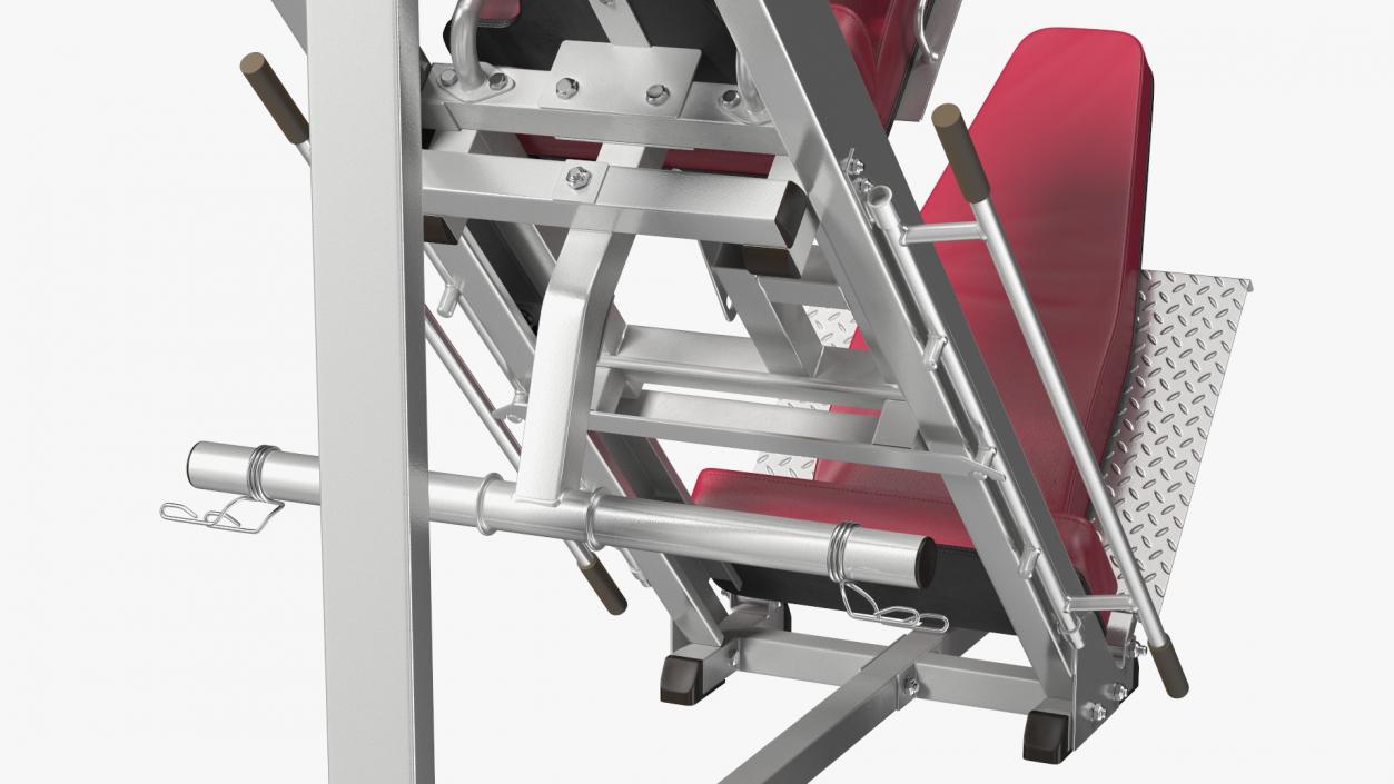 Linear 45 Degree Leg Press Machine 3D model