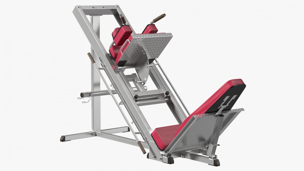 Linear 45 Degree Leg Press Machine 3D model