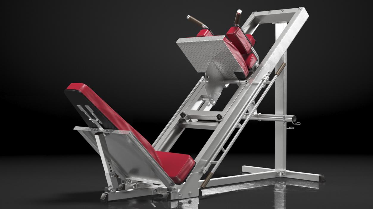 Linear 45 Degree Leg Press Machine 3D model