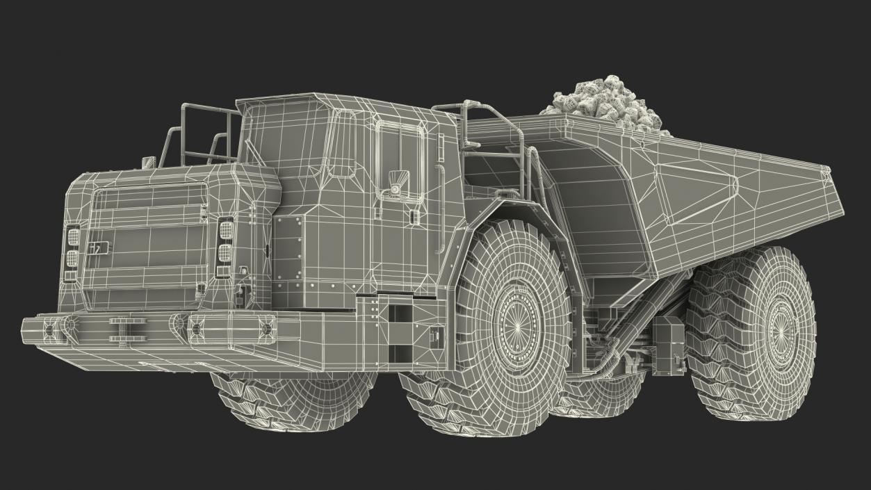 Underground Truck With Coal 3D