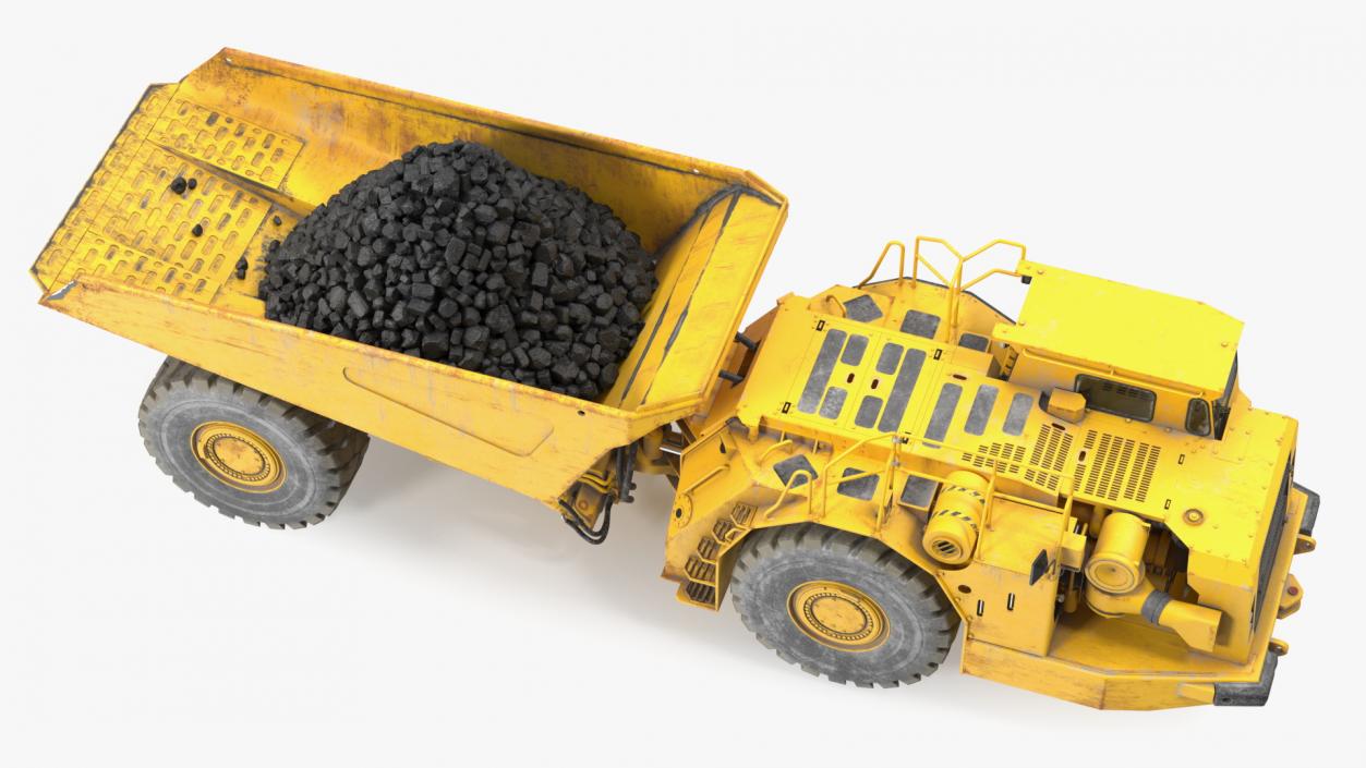 Underground Truck With Coal 3D