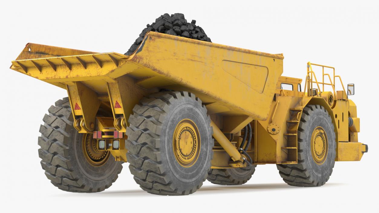 Underground Truck With Coal 3D