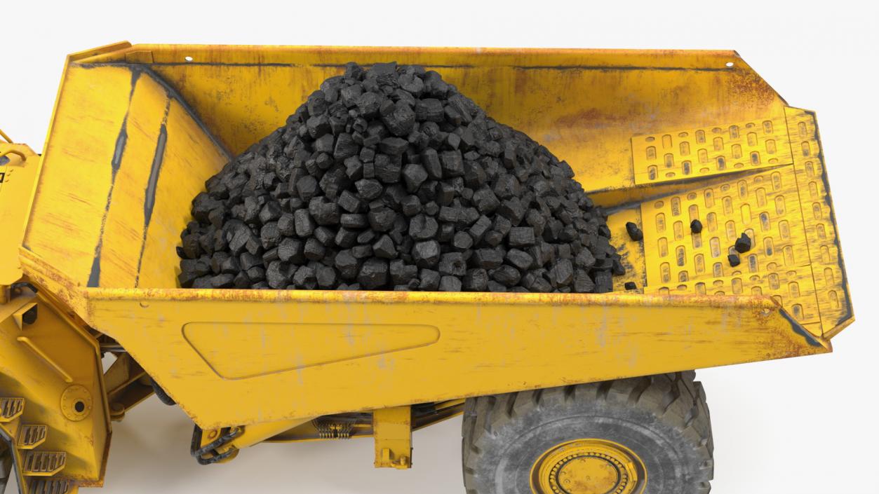 Underground Truck With Coal 3D